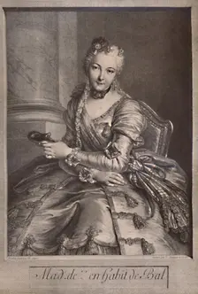 Madame de Pompadour, mistress of King Louis XV of France, 18th century (1894). Artist: Pierre-Louis de Surugue