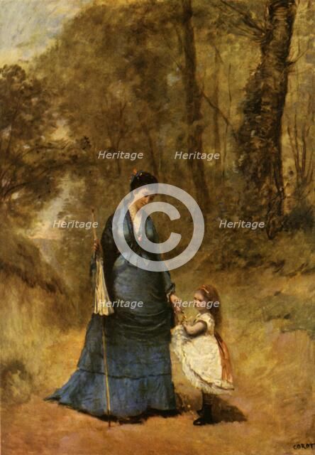 'Madame et Mademoiselle Stumpf', 1872, (1934).  Creator: Jean-Baptiste-Camille Corot.