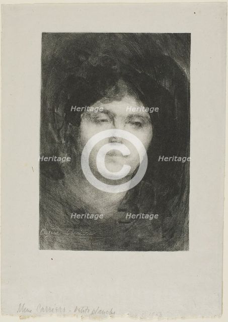 Madame Eugène Carrière, 1893. Creator: Eugene Carriere.