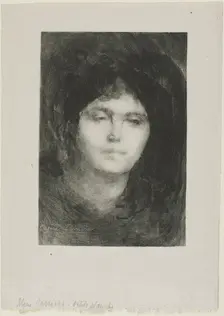 Madame Eugène Carrière, 1893. Creator: Eugene Carriere