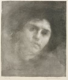Madame Eugène Carrière (large plate), 1893. Creator: Eugène Carrière (French, 1849-1906)