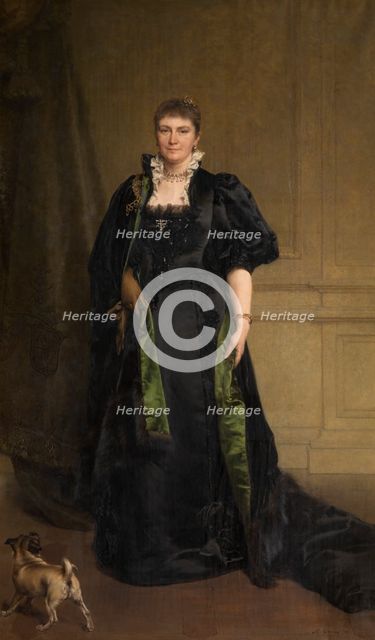 Madame Edith Marie Antoinette Constance van Eersel, the Artist's Wife, 1895. Creator: Karel Ooms.