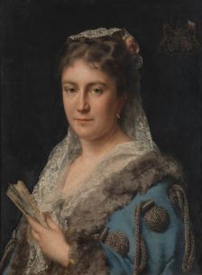 Madame Edith Marie Antoinette Constance van Eersel, the Artist's Wife, 1878. Creator: Karel Ooms