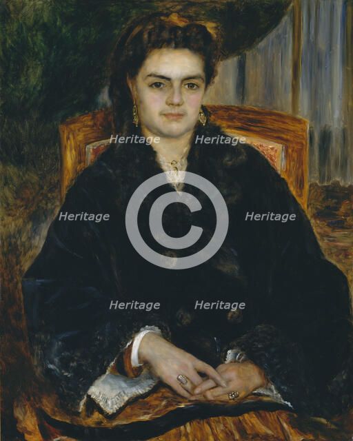 Madame Édouard Bernier (Marie-Octavie-Stéphanie Laurens, 1838-1920), 1871. Creator: Pierre-Auguste Renoir.