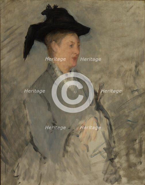 Madame Édouard Manet (Suzanne Leenhoff, 1830-1906), ca. 1873. Creator: Edouard Manet.