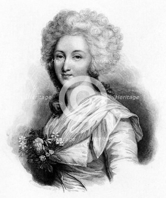 Madame Elizabeth, sister of King Louis XVI of France. Artist: Unknown