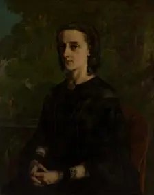 Madame Frederic Breyer (Fanny Hélène Van Bruyssel, 1830-1894), 1858. Creator: Gustave Courbet