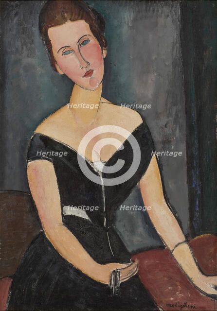 Madame G. van Muyden, 1916-1917. Creator: Modigliani, Amedeo (1884-1920).