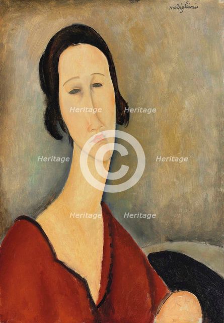 Madame Hanka Zborowska, 1917. Creator: Modigliani, Amedeo (1884-1920).