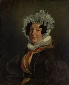 Madame Henri François Riesener (Félicité Longrois, 1786-1847), 1835. Creator: Eugene Delacroix