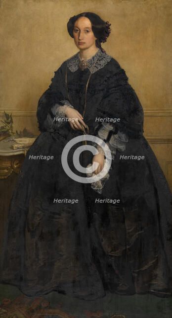 Madame Henri Leys-Van Haren, 1857. Creator: Joseph Lies.