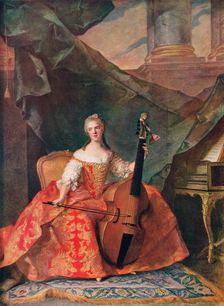 Madame Henriette, Daughter of Louis XV 1742, (1912). Artist: Jean-Marc Nattier