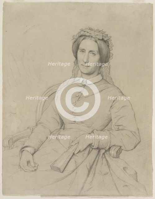 Madame Hippolyte Flandrin (Aimée Ancelot), 1869. Creator: Jean-Paul Flandrin (French, 1811-1902).