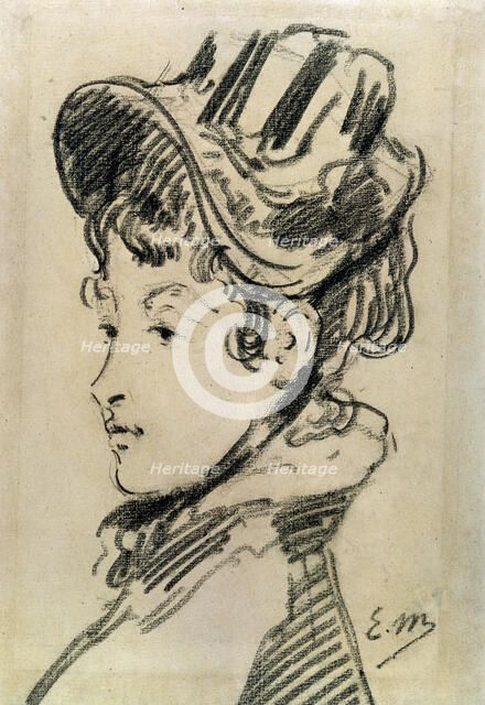 'Madame Jules Guillemet', c1880.  Artist: Edouard Manet