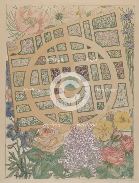 Madame Jumel's Garden, c. 1936. Creator: Virginia Richards.
