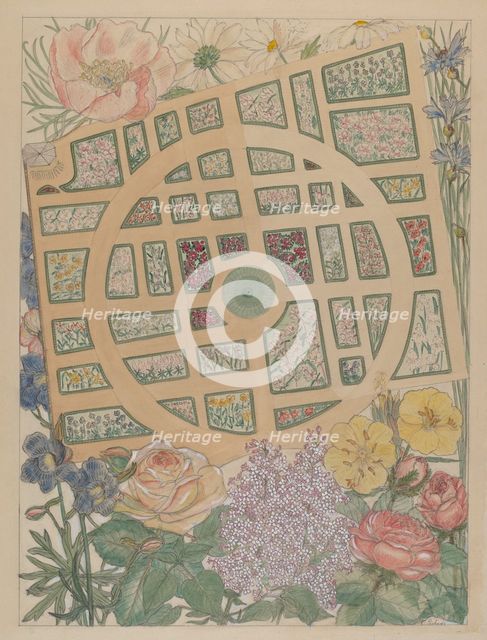 Madame Jumel's Garden, c. 1936. Creator: Virginia Richards.
