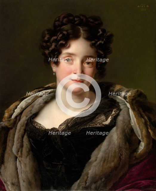 Madame Jacques-Louis-Étienne Reizet (Colette-Désirée-Thérèse Godefroy, 1782-1850), 1823. Creator: Girodet de Roucy-Trioson.