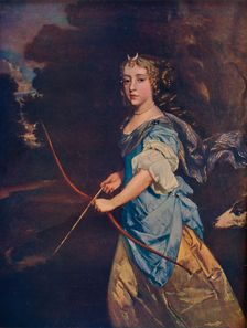 Madame Jane Kelleway as Diana, 17th century, (1910). Artist: Peter Lely
