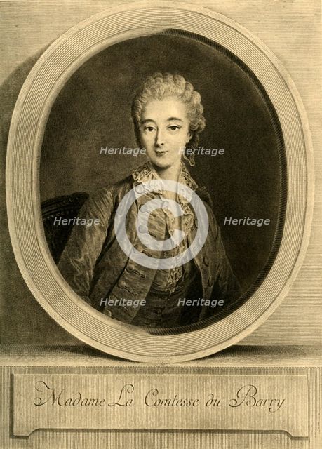 'Madame La Comtesse du Barry', c1770s?, (1903).  Creators: Unknown, Jacques Firmin Beauvarlet.