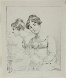 Madame Lavallée and Madame de Valory, 1817. Creator: Vivant Denon
