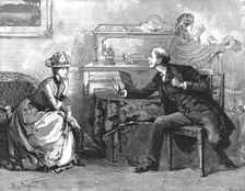 " Madame Leroux"; By Francis Eleanor Trollope; All this Mr. Shard said with an intent and... 1890. Creator: Percy Macquoid