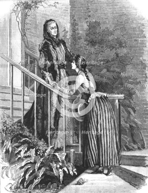 '" Madame Leroux"; By Francis Eleanor Trollope. "Good-bye Aunt Charlotte," said Mildred', 1890. Creator: Percy Macquoid.