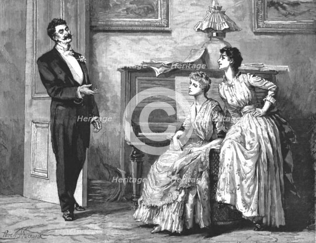 '" Madame Leroux"; By Francis Eleanor Trollope; "Goodness,Jersey, what a swell you are!"...', 1890. Creator: Percy Macquoid.