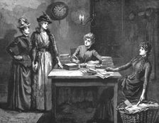 Madame Leroux'; By Francis Eleanor Trollope; I hope we do not disturb you. We were told to come in Creator: Percy Macquoid