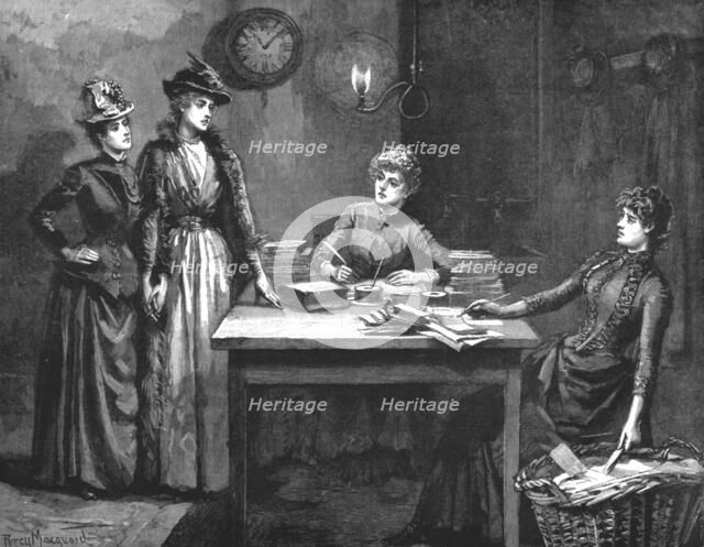 'Madame Leroux'; By Francis Eleanor Trollope; 'I hope we do not disturb you. We were told to come in Creator: Percy Macquoid.