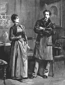 Madame Leroux'; By Francis Eleanor Trollope; Oh, make yourself easy, Mr. Rushmere, she said, fla Creator: Percy Macquoid