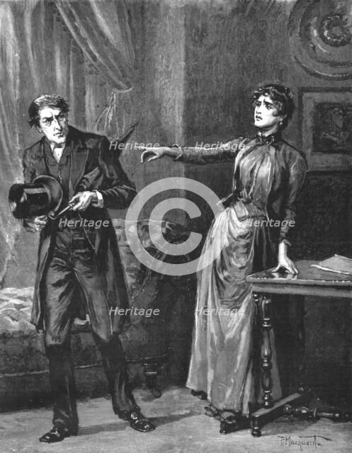 ' Madame Leroux'; By Francis Eleanor Trollope; 'Leave my house! ' ', 1890. Creator: Percy Macquoid.