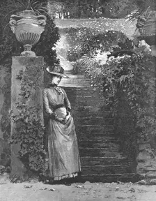 " Madame Leroux"; By Francis Eleanor Trollope; She wandered aimlessly about the house and... 1890. Creator: Percy Macquoid