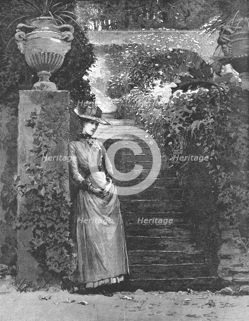 '" Madame Leroux"; By Francis Eleanor Trollope; She wandered aimlessly about the house and...',1890. Creator: Percy Macquoid.