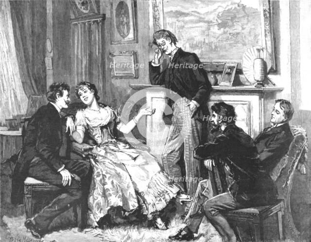 '" Madame Leroux"; By Francis Eleanor Trollope; She was keeping them all in play with the...', 1890. Creator: Percy Macquoid.