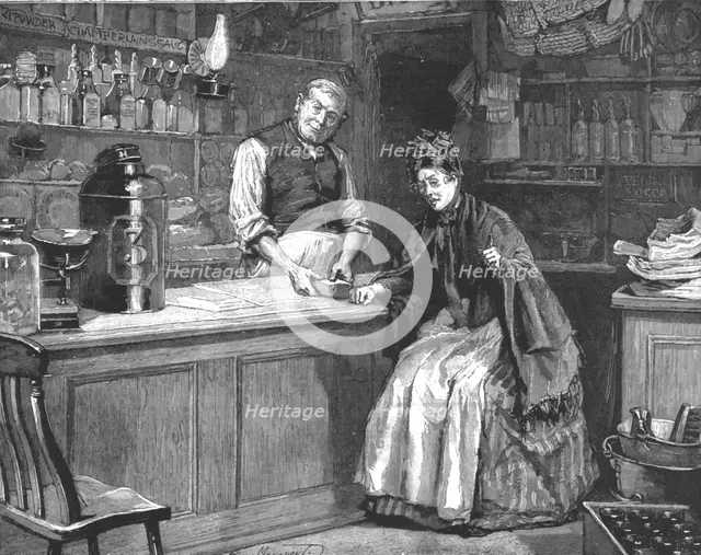'" Madame Leroux"; By Francis Eleanor Trollope; "Should you say Miss Enderby is exactly..., 1890. Creator: Percy Macquoid.