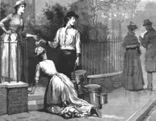 Madame Leroux'; By Francis Eleanor Trollope; Whereapon the housemaid said she know'd the young man Creator: Percy Macquoid