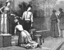 Madame Leroux'; By Francis Eleanor Trollope; Whereapon the housemaid said she know'd the young man Creator: Percy Macquoid