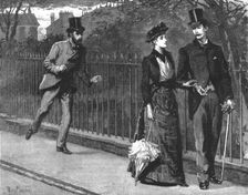 Madame Leroux'; By Francis Eleanor Trollope; Zephany sprang from it and came hastily towards them Creator: Percy Macquoid