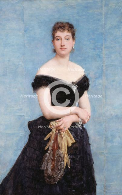 Madame Louis Singer, 1884. Creator: Paul-Jacques-Aime Baudry.