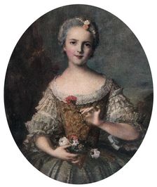 Madame Louise, Daughter of Louis XV mid 18th century (1912).Artist: Jean-Marc Nattier