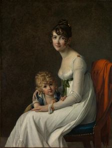 Madame Philippe Panon Desbassayns de Richemont... and Her Son, Eugène (1800-1859), 1802. Creator: Marie Guilhelmine Benoist