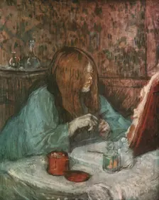 Madame Poupoule at her Toilet 1898, (1952). Creator: Henri de Toulouse-Lautrec