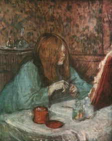 Madame Poupoule at her Toilet 1898, (1952). Creator: Henri de Toulouse-Lautrec