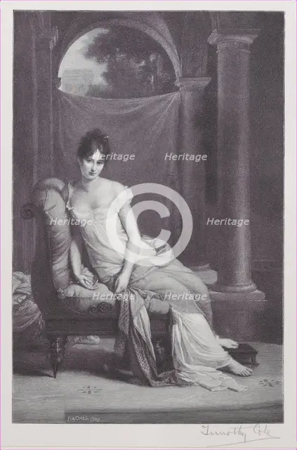 Madame Récamier, 1906., 1906. Creator: Timothy Cole.