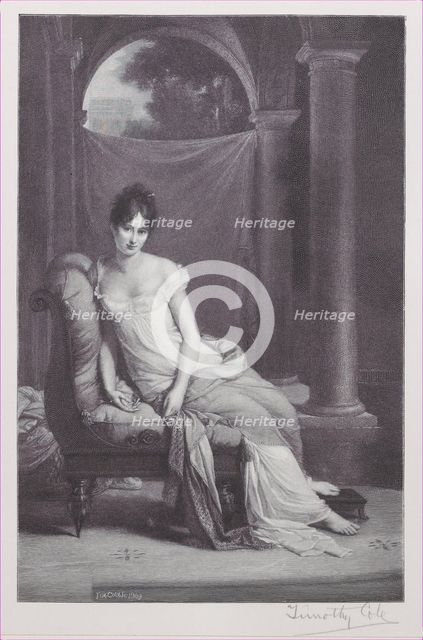 Madame Récamier, 1906., 1906. Creator: Timothy Cole.