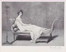 Madame Récamier, 1909., 1909. Creator: Timothy Cole