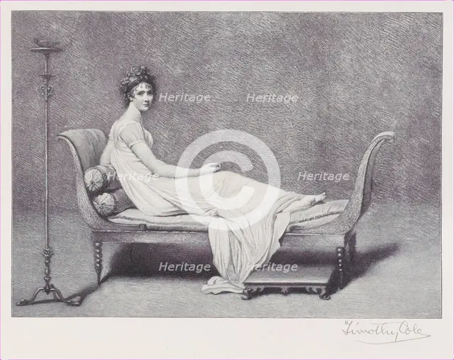 Madame Récamier, 1909., 1909. Creator: Timothy Cole.