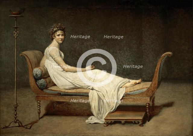 Madame Récamier, née Julie Bernard (1777-1849). Artist: David, Jacques Louis (1748-1825)