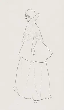 Madame Réjane, 1894. Creator: Aubrey Beardsley