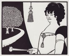 Madame Réjane (Half-length), 1894. Creator: Aubrey Beardsley